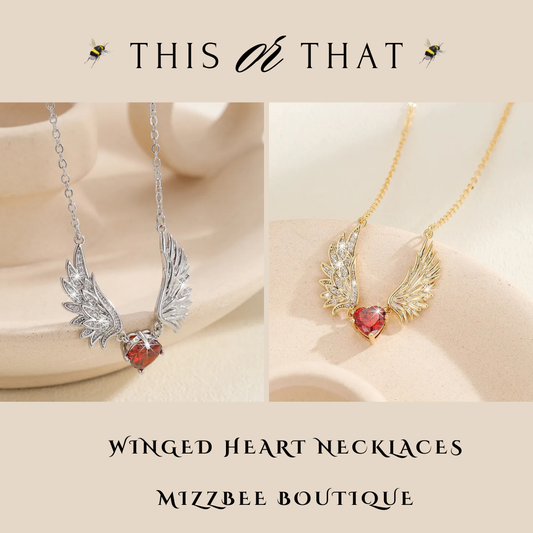 💝 Winged Heart Necklaces 💝