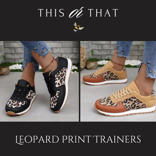 🐆 Leopard Print Trainers
