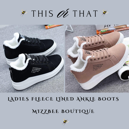 ✨ Ladies Fleece Lined Ankle Boots ✨