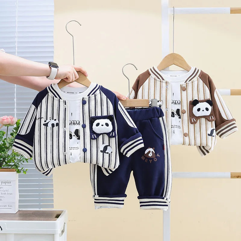 🐼 3pc Panda Shorts Tracksuit Set 🐼