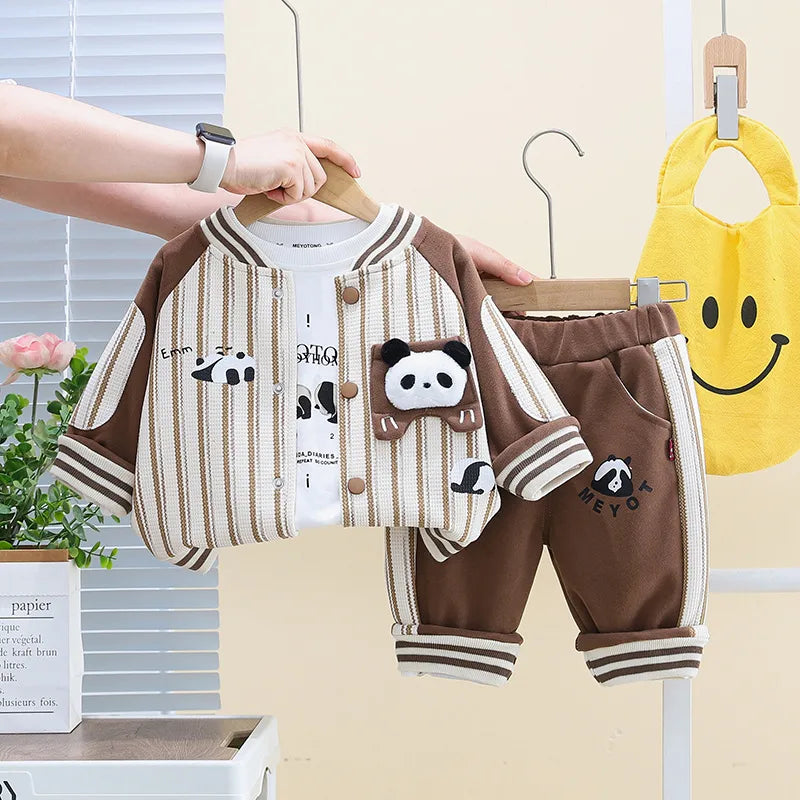 🐼 3pc Panda Shorts Tracksuit Set 🐼