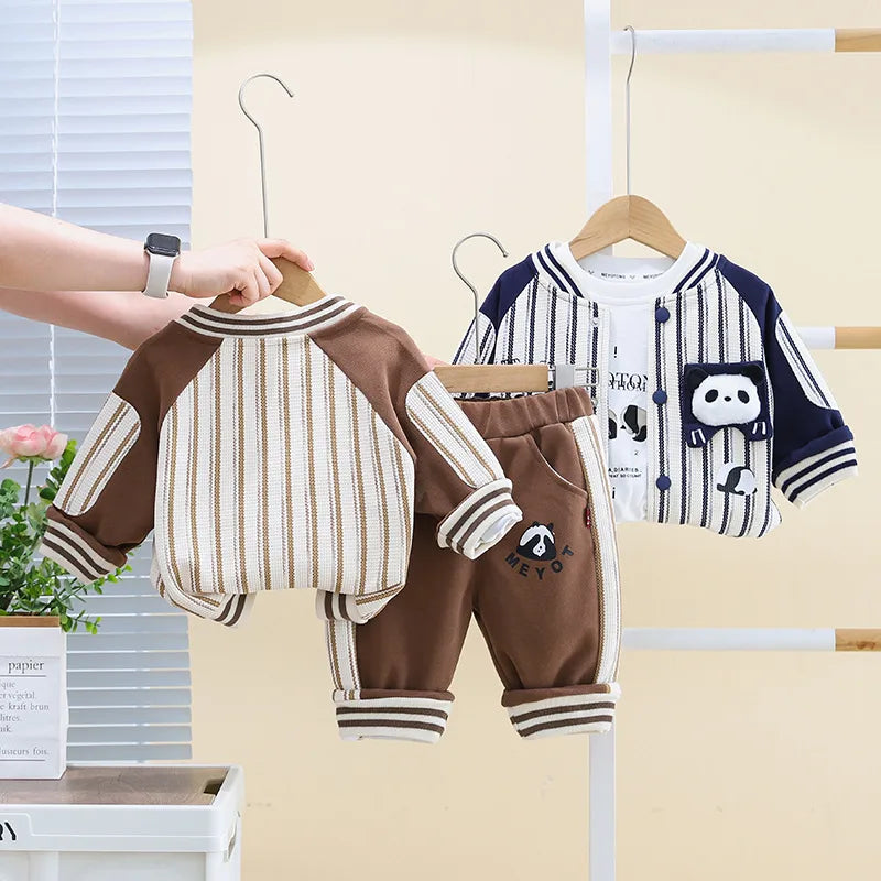 🐼 3pc Panda Shorts Tracksuit Set 🐼