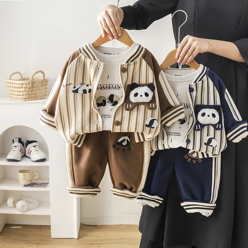 🐼 3pc Panda Shorts Tracksuit Set 🐼