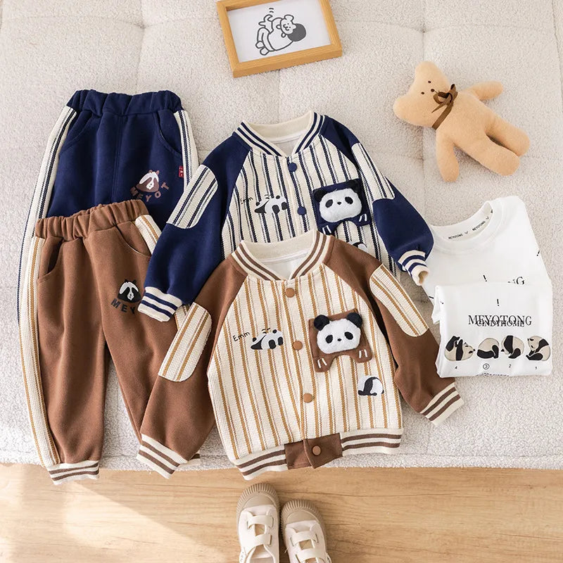 🐼 3pc Panda Shorts Tracksuit Set 🐼
