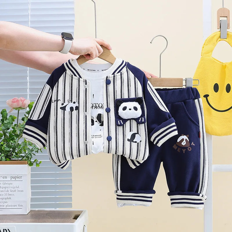 🐼 3pc Panda Shorts Tracksuit Set 🐼
