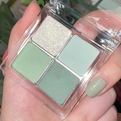 🧚 Fairy Mint Milk Green 4-Colour Eyeshadow Palette ♀️