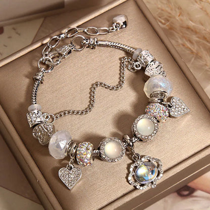💎 Chunky Heart Charm Bracelet 💎
