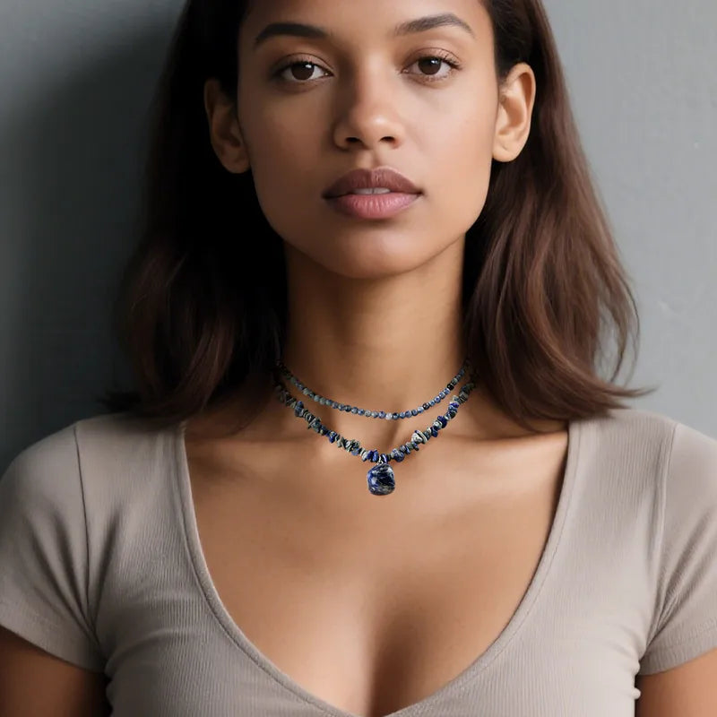 ✨ 2pc Sodalite Necklace Set ✨