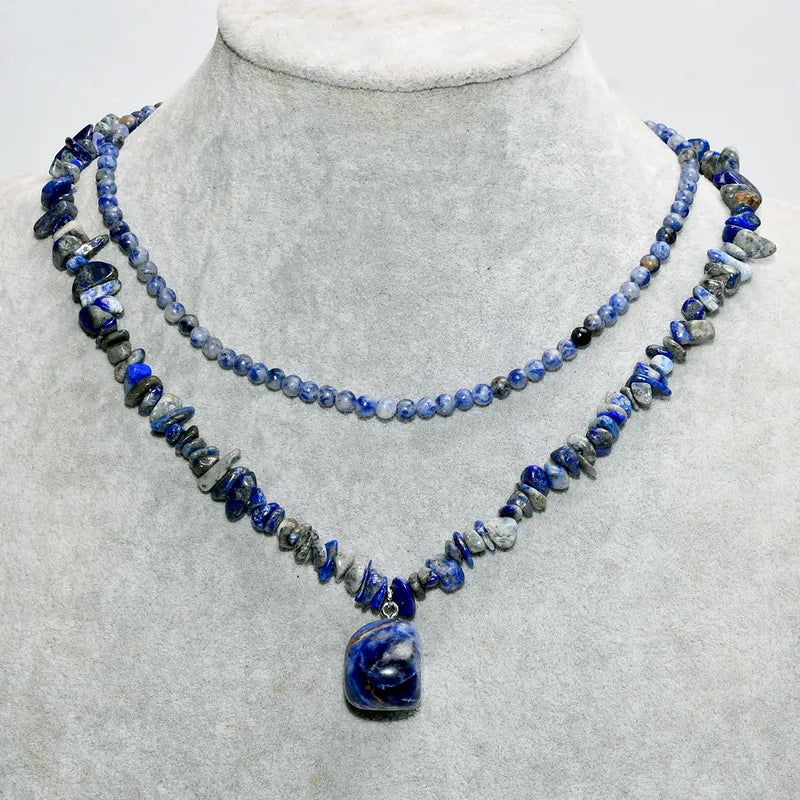 ✨ 2pc Sodalite Necklace Set ✨