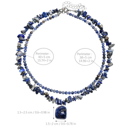 ✨ 2pc Sodalite Necklace Set ✨