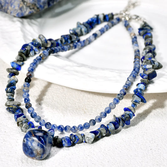 ✨ 2pc Sodalite Necklace Set ✨