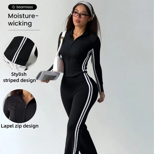 🖤🤍 Sporty Chic Tracksuit 🤍🖤