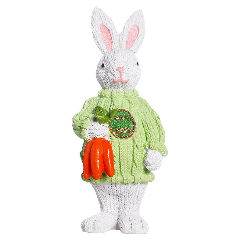 🐇 2pc Nordic Style Synthetic Resin Easter Rabbit Ornament 🐇