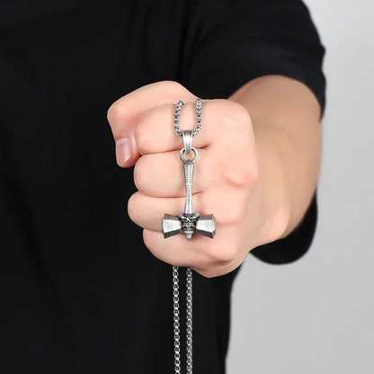 ⚔️🔥 Nordic Viking Pirate War Hammer Necklace 🔥⚔️