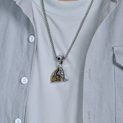 ⚔️ Nordic Viking Triangle Knot Axe Necklace ⚔️