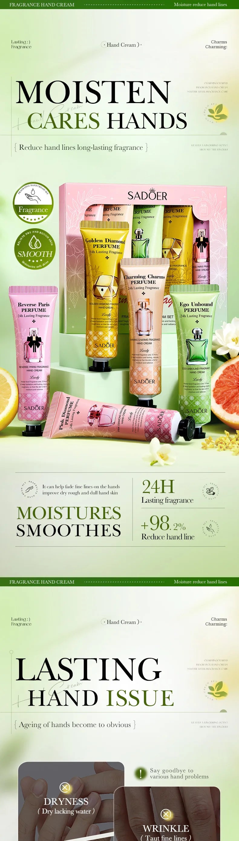 💖👐 Inspired Perfumes  Nourishing Hand Cream Set 👐💖