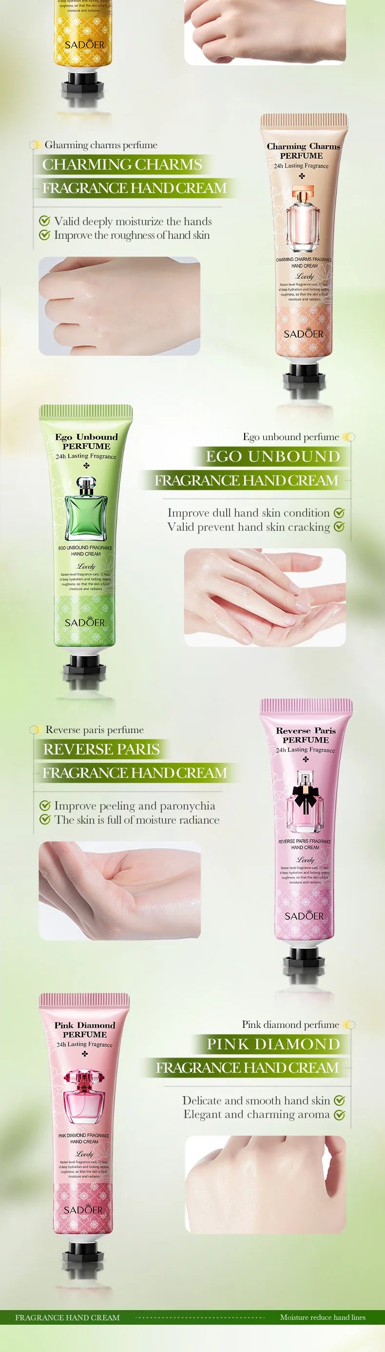 💖👐 Inspired Perfumes  Nourishing Hand Cream Set 👐💖