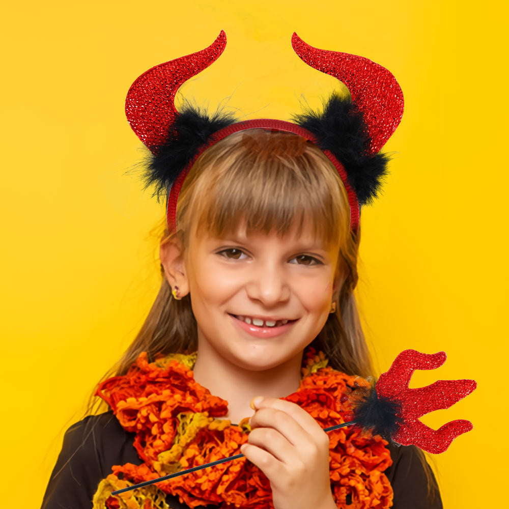 😈 Devil Horns & Pitchfork Party Props 😈