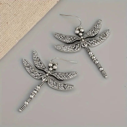 ✨ Retro Vintage Style Dragonfly Drop Earrings ✨