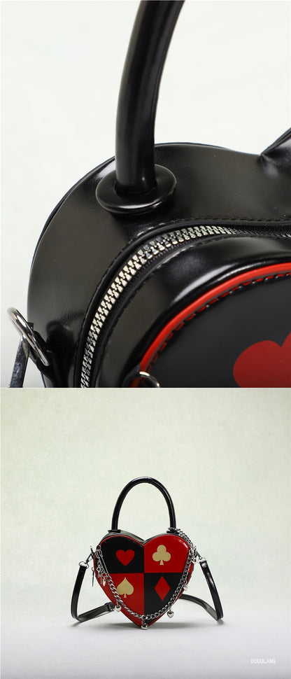 ♥️♠️ PU Leather Heart-Shaped Bag ♠️♥️