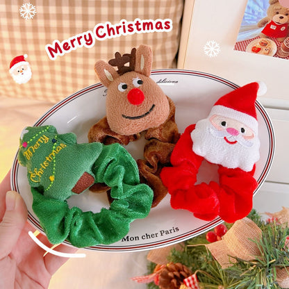 6pc Christmas Scrunchie Set