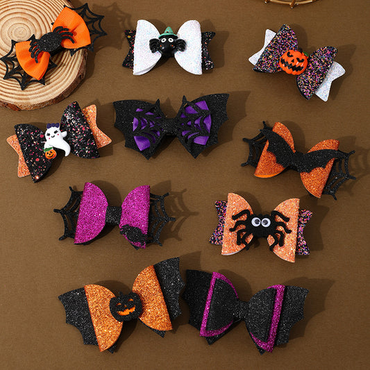 🎀👻 10pc Halloween 3D Bow Set 🎃🕸️