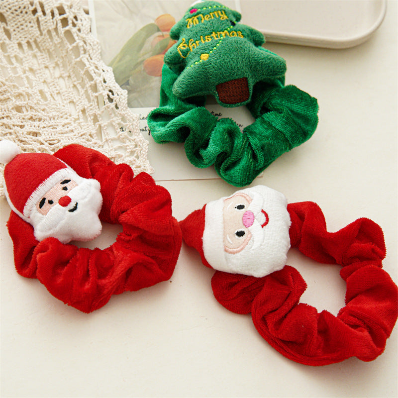 6pc Christmas Scrunchie Set