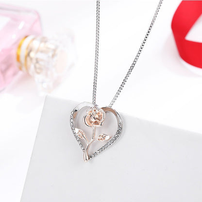 🌹 Diamante Rose Necklaces 🌹