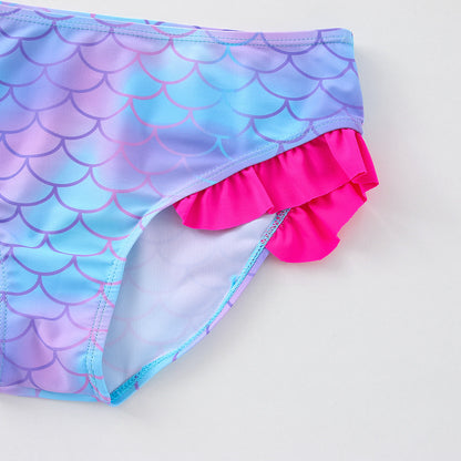 🧜 Girl’s Fish Scales Split Swimsuit 🧜