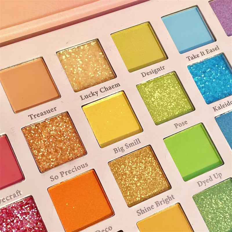 🌈 Rainbow Glitter Eyeshadow Palette 🌈
