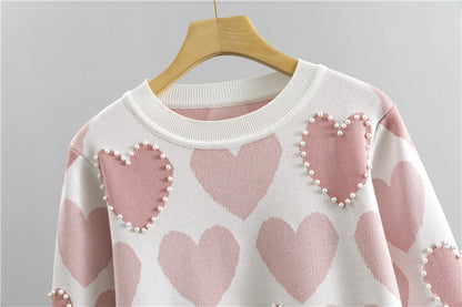 💙💗 Daily Women’s Preppy Heart Co-Ord Set 💗💙