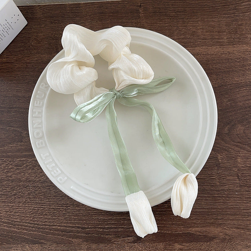 🌸🎀 3pc Tulip Scrunchie Set 🎀🌸