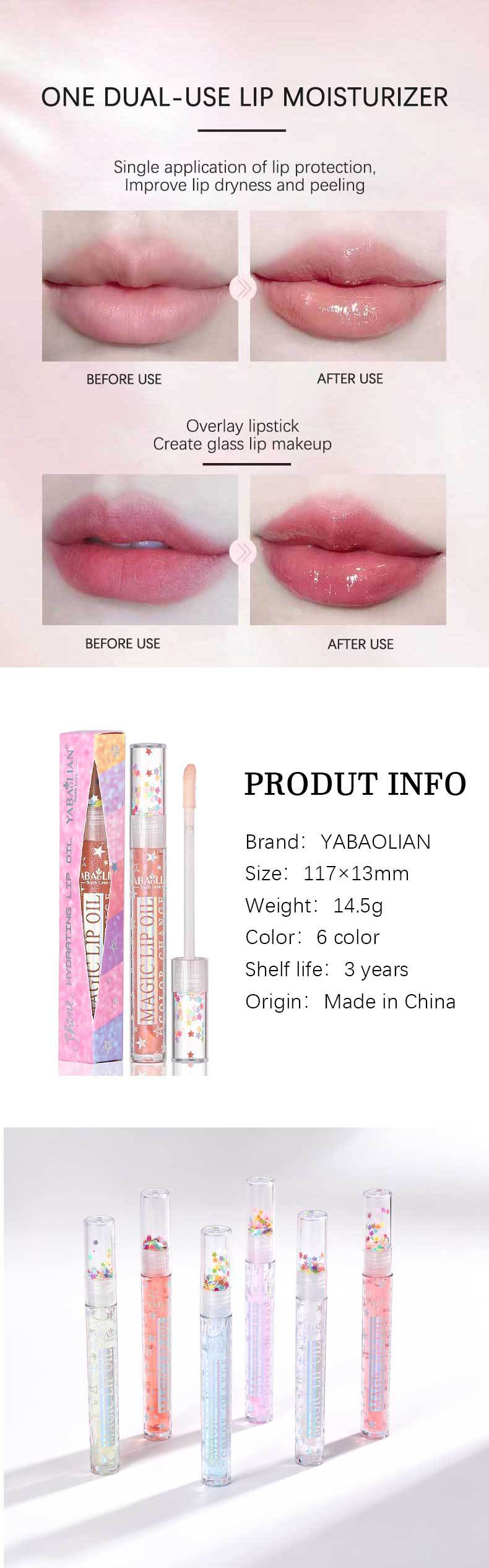 💋✨ Magic Lip Oil Clear Lipgloss With Tint (6 Colour Choices!) ✨💋
