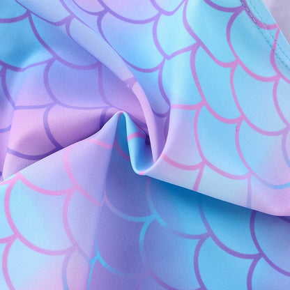 🧜 Girl’s Fish Scales Split Swimsuit 🧜