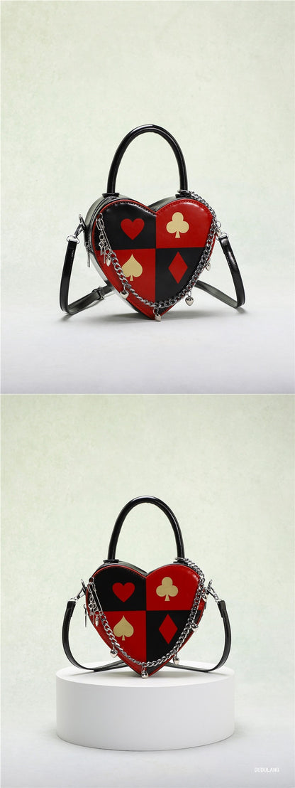 ♥️♠️ PU Leather Heart-Shaped Bag ♠️♥️