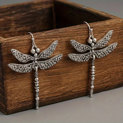 ✨ Retro Vintage Style Dragonfly Drop Earrings ✨
