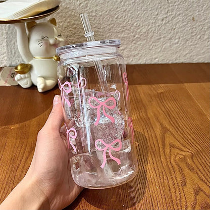 🎀 1pc Cute Bow Tumbler 🎀