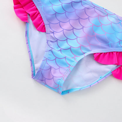 🧜 Girl’s Fish Scales Split Swimsuit 🧜