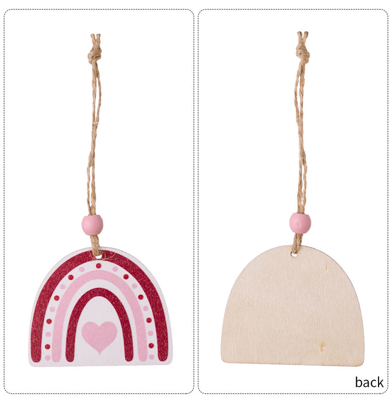 💘 Romantic Wood Hanging Ornaments 💘