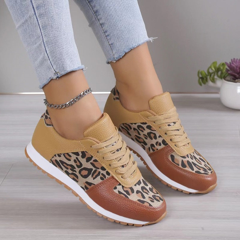 🐆 Leopard Print Trainers