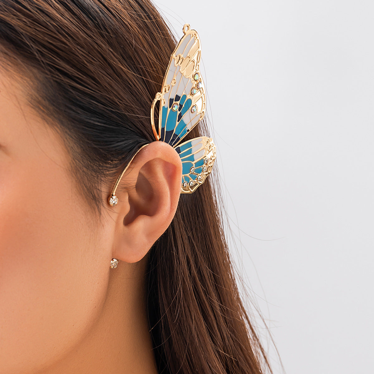 🦋💙 Elegant Sweet Butterfly Ear Cuff 💙🦋