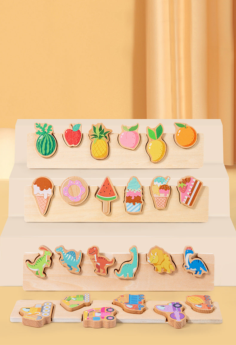 🦕🍓🚗🍰 Baby & Toddler Wooden Educational Toys 🍰🚗🍓🦕