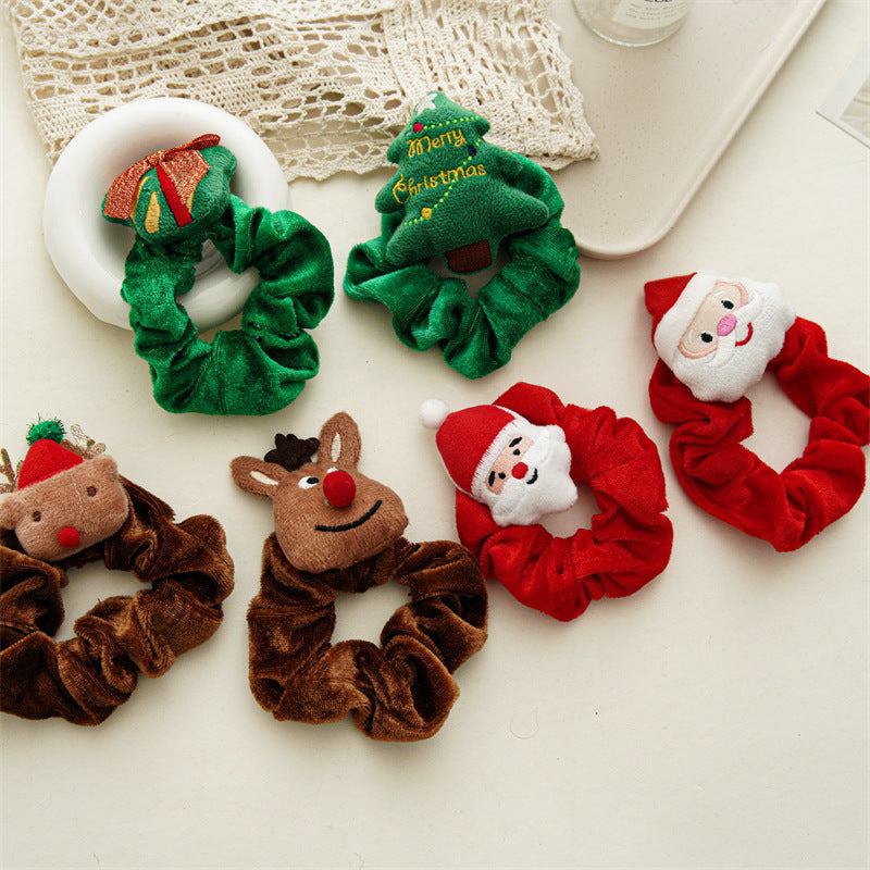 6pc Christmas Scrunchie Set