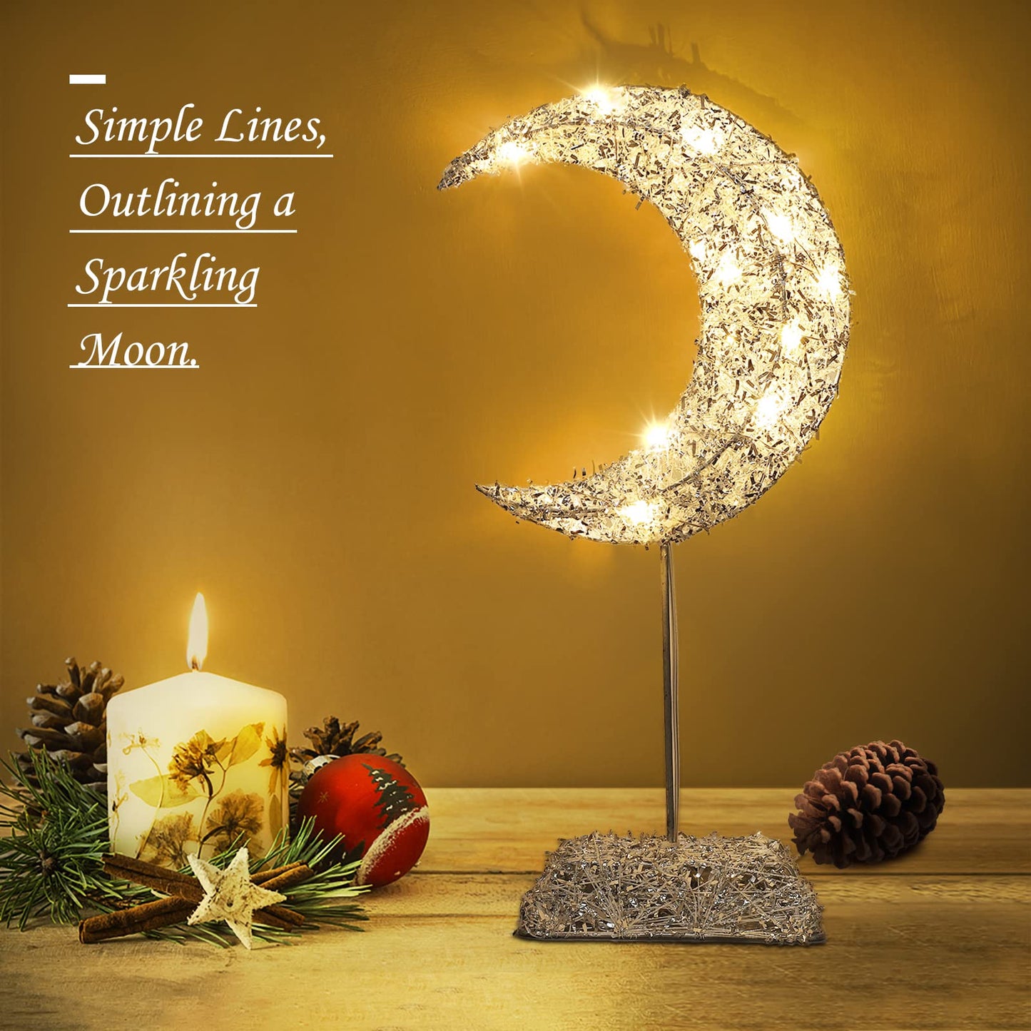 🌙✨ Moon Shape Decorative Table Lamp ✨🌙