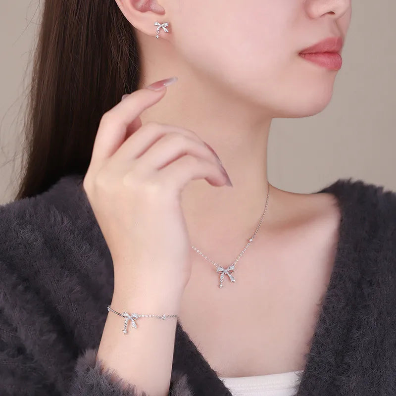 💎🎀 Silver Sweet Bow 🎀💎