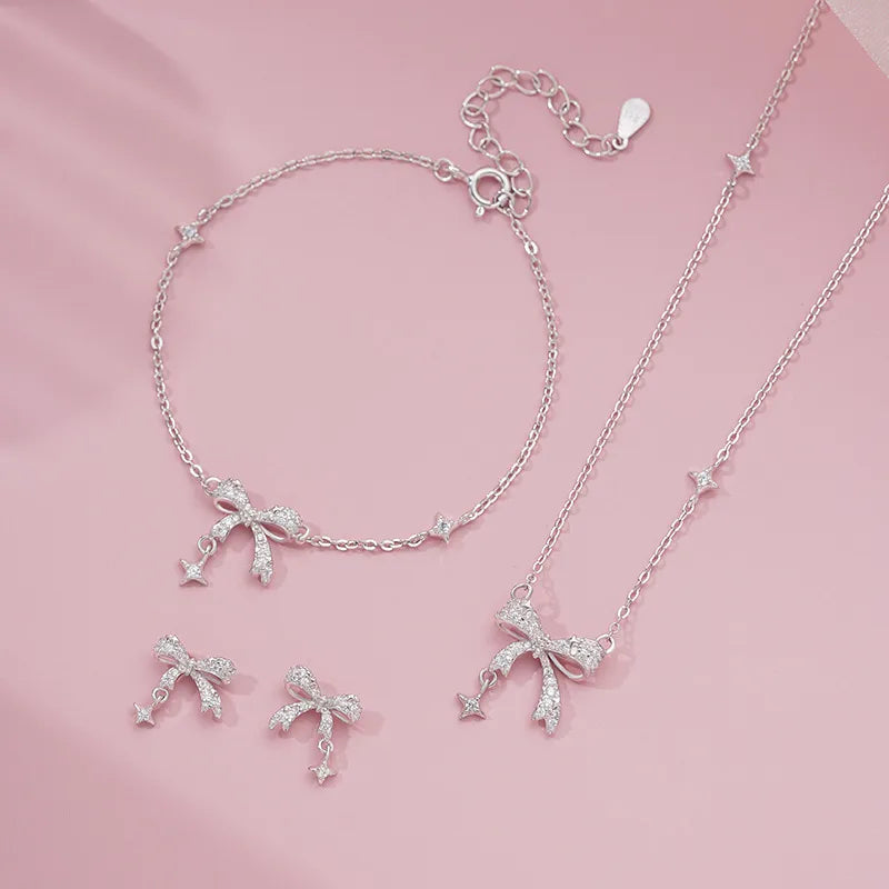 💎🎀 Silver Sweet Bow 🎀💎