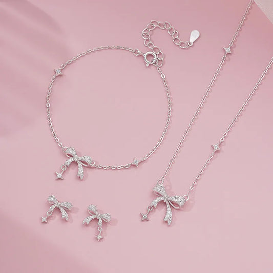 💎🎀 Silver Sweet Bow 🎀💎