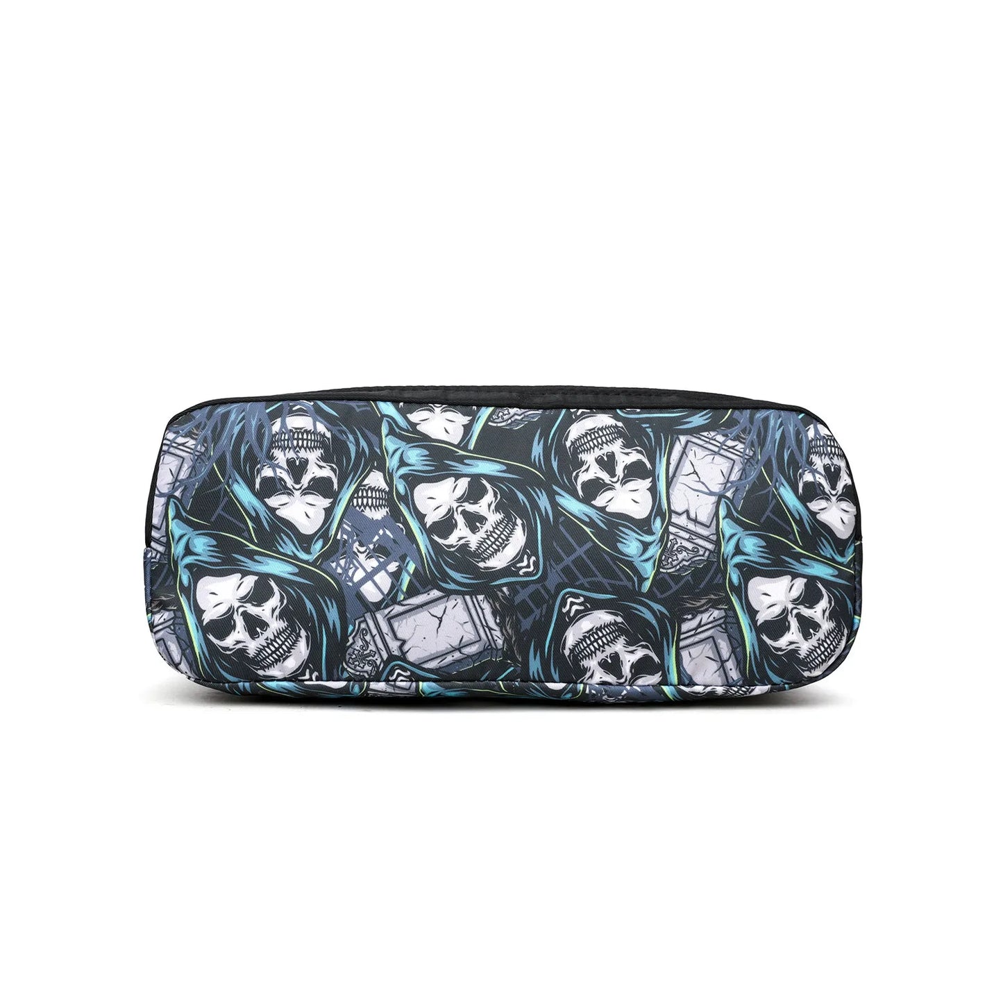 💀 Blue Skeleton Print Shoulder Handbag 💀