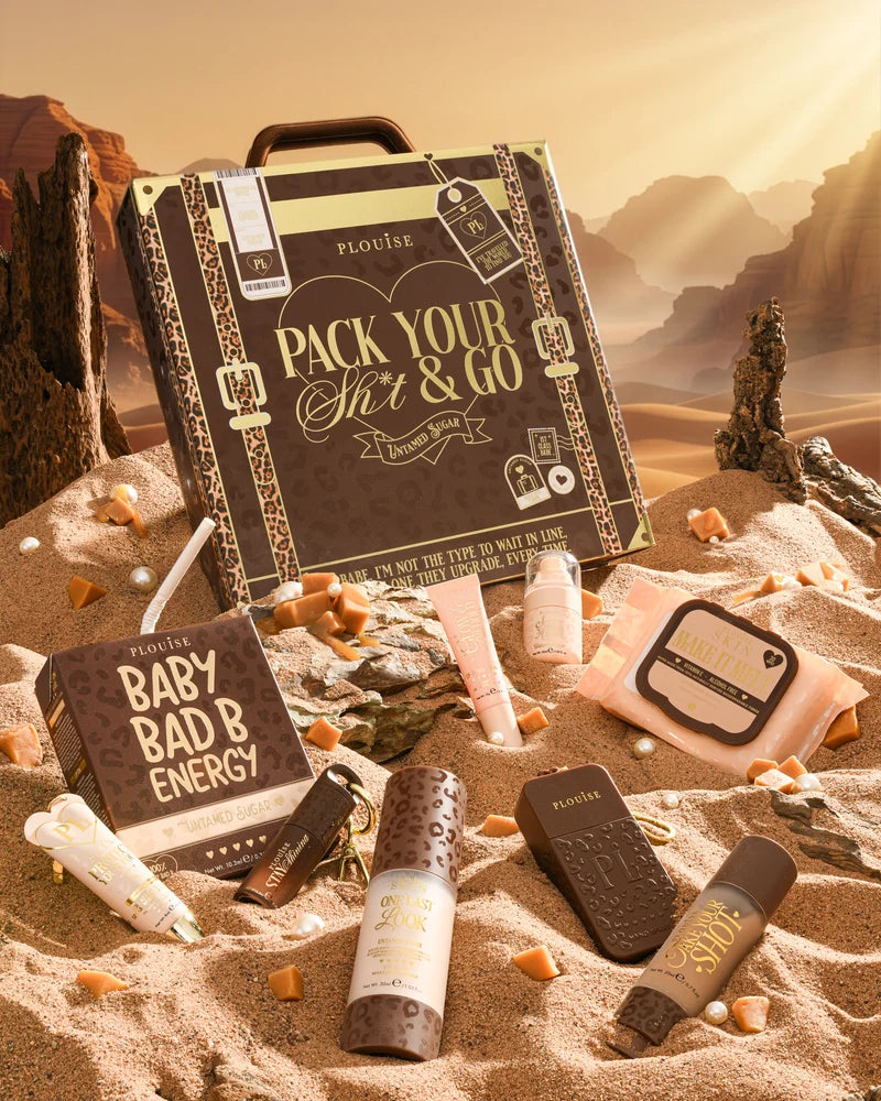 Cheetah Pack Your Sh*t & Go Suitcase Bundle - Worth £93