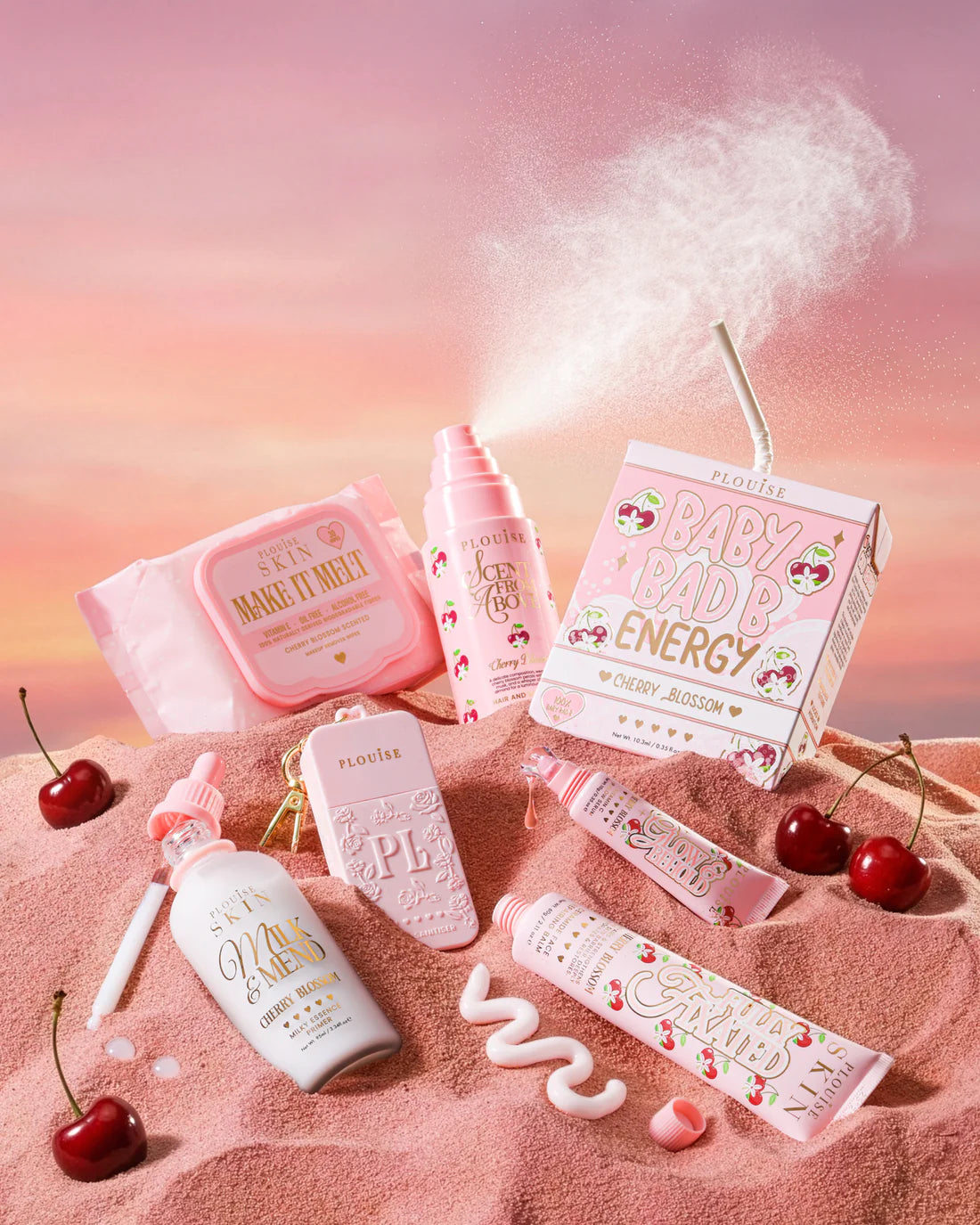 Pack Your Sh*t And Go Suitcase - Cherry Blossom - Worth £104